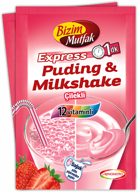 Çilekli Puding & Milkshake