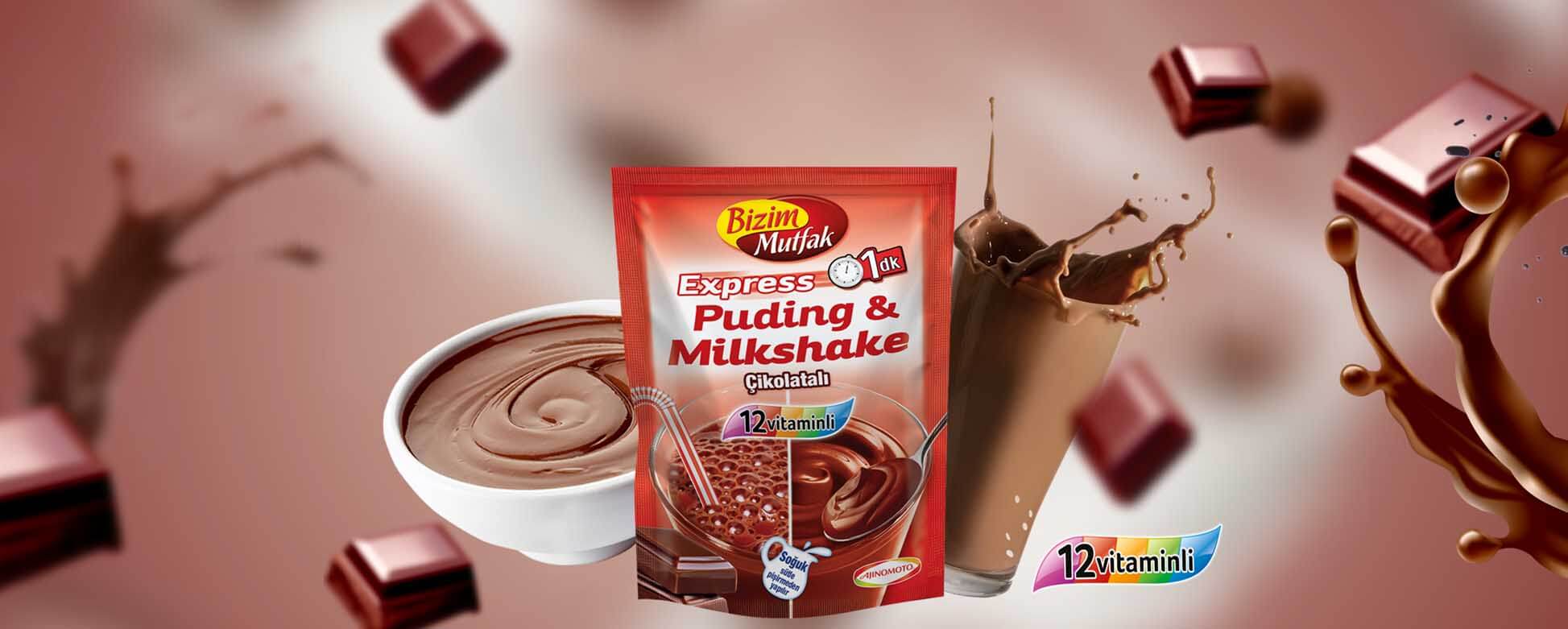 Çikolatalı Puding & Milkshake