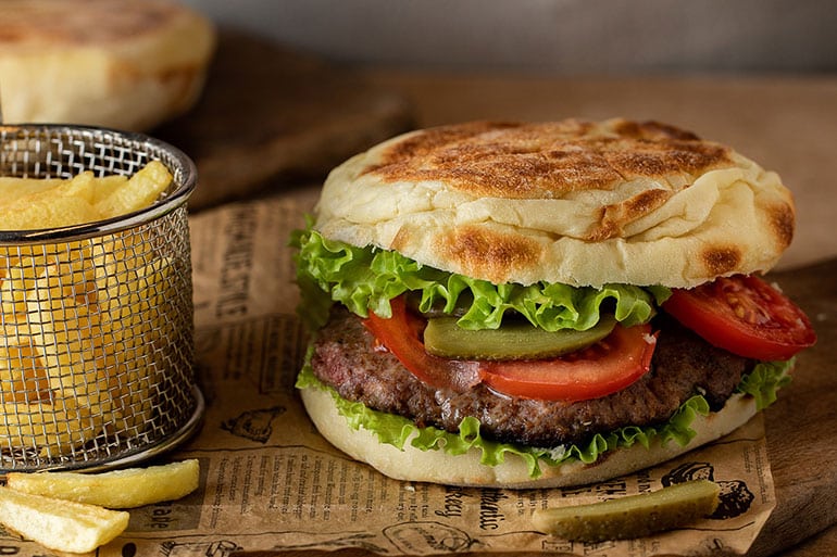 Bazlama Burger Tarifi