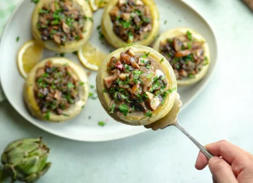 Zeytinyağlı Mantarlı Enginar Dolması Tarifi