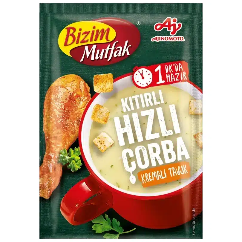 Kıtırılı Hızlı Kremalı Tavuk Çorbası